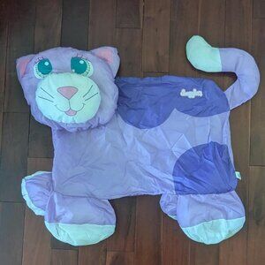 Vintage early 2000's Snugglers purple cat pillow case